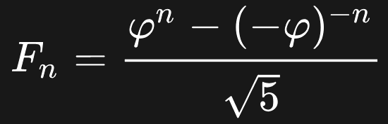 Binet's Formula